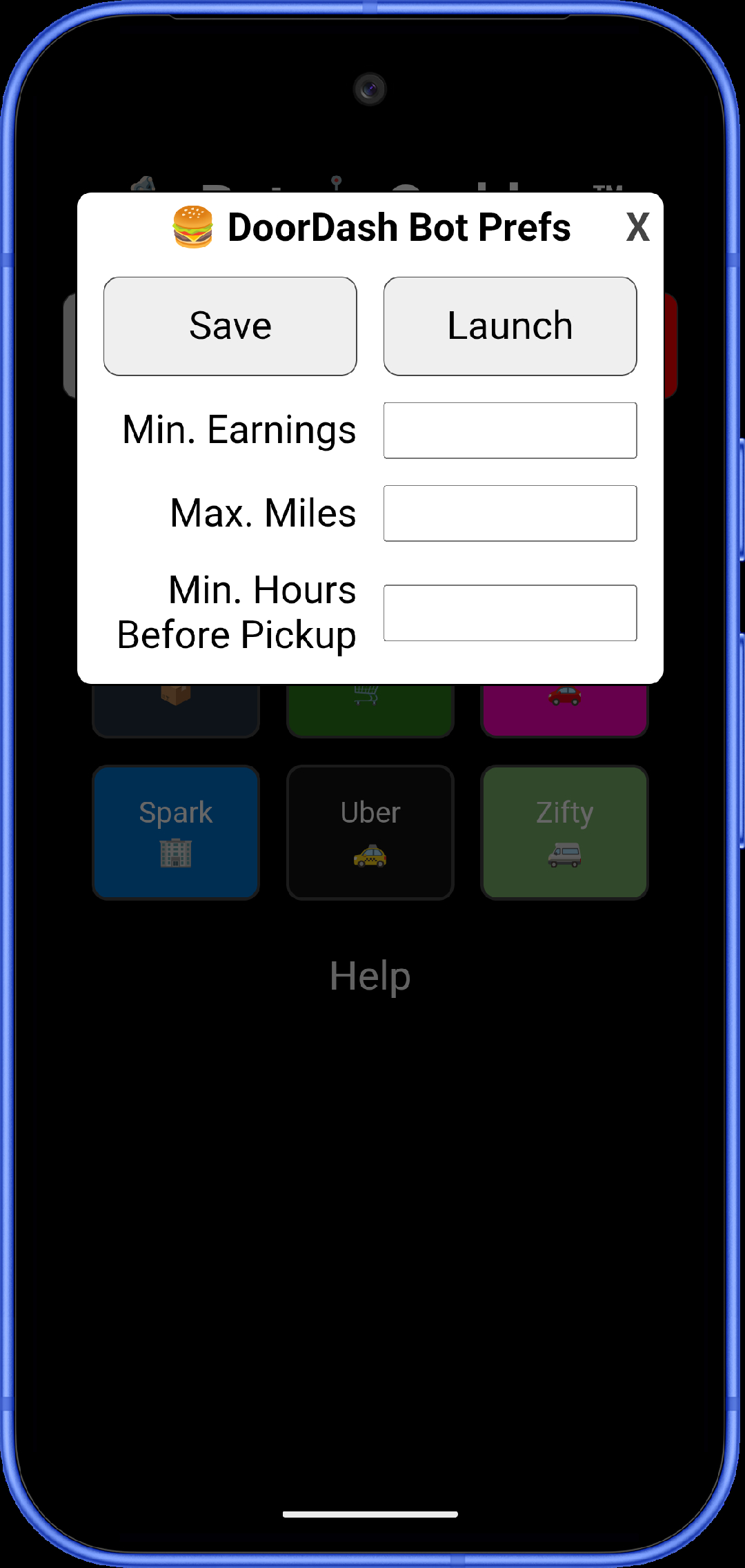 Bot Grabber preferences 2