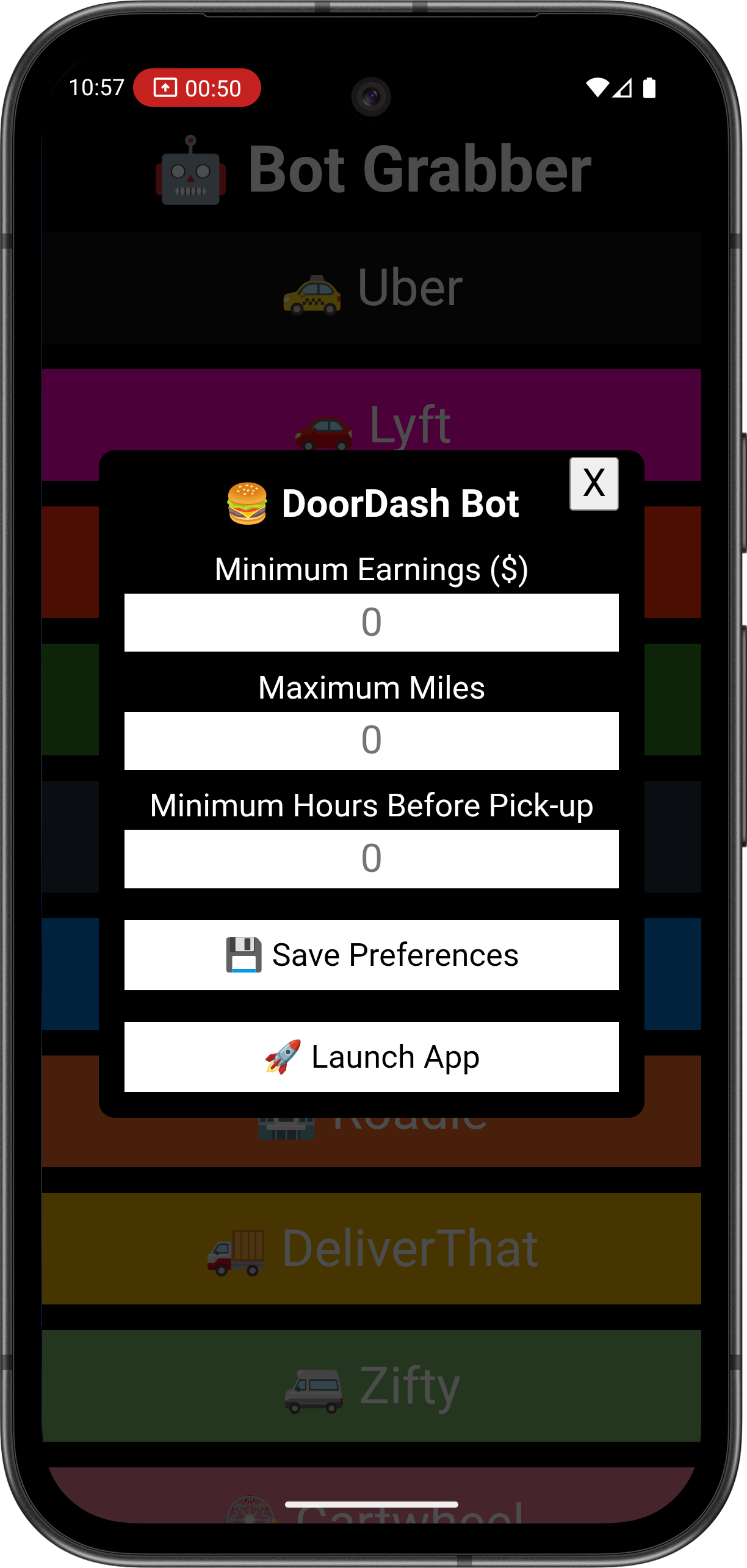 Bot Grabber Preferences 2