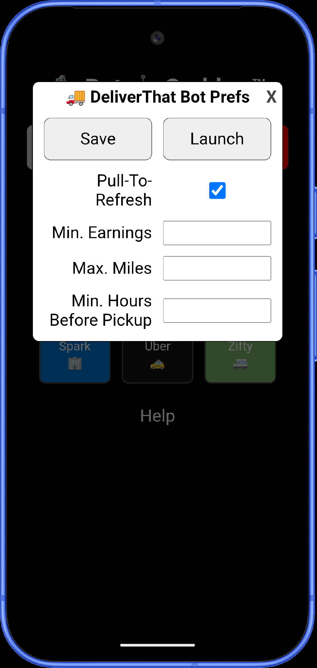 Bot Grabber preferences 4